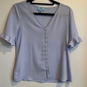 CeCe Blouse with peplum sleeves